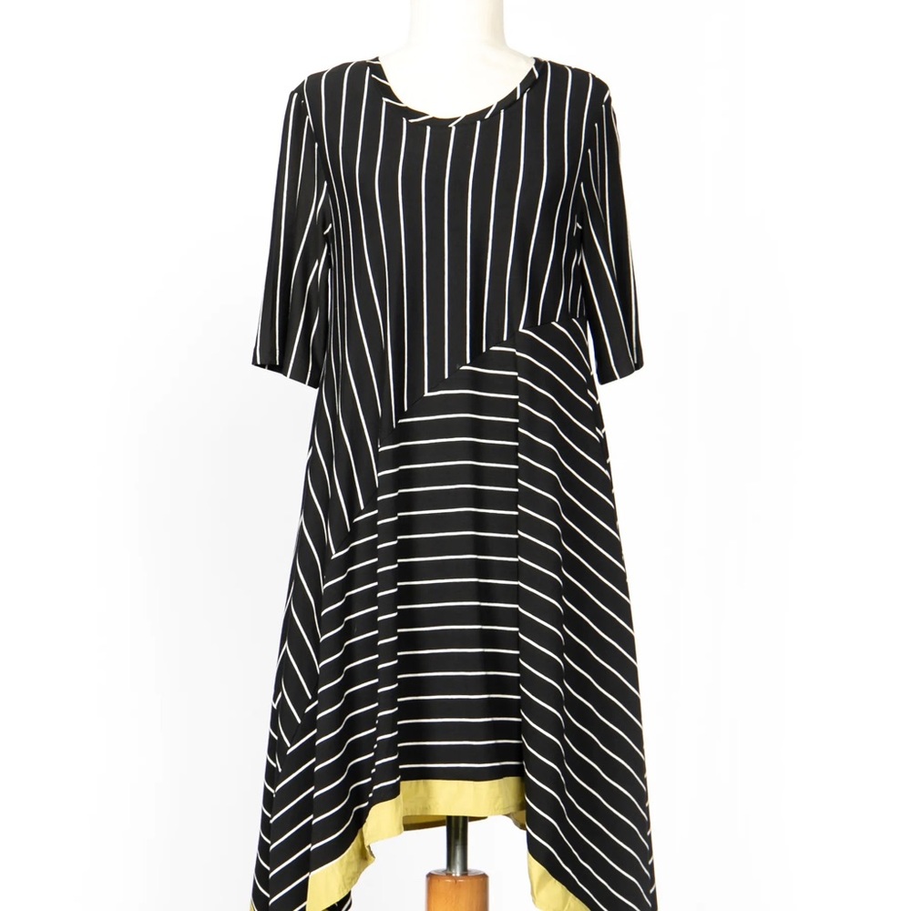 Luukaa Caden striped viscose jersey dress